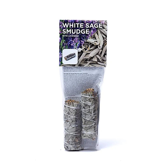 White Sage Smudge with Lavender | Set of 2 (S) | Amstercharmed