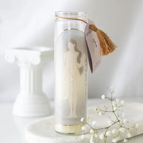 Aphrodite Ritueelkaars met Rozenkwarts