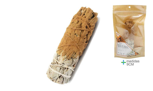 Smudge Stick White Sage & Cinnamon 9cm – Cleansing & Prosperity
