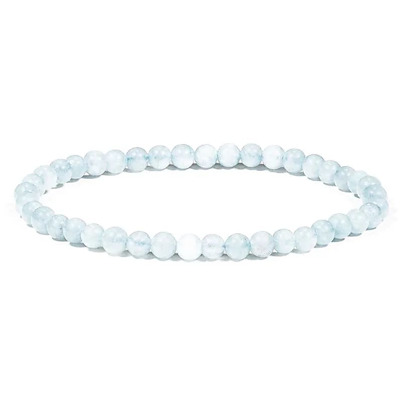 Armband aquamarijn Diameter kraal cm ±0.3