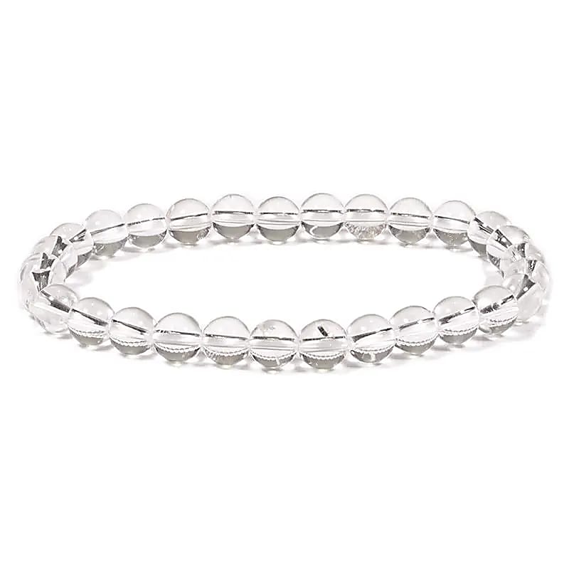 Armband bergkristal Diameter kraal cm ±0.6