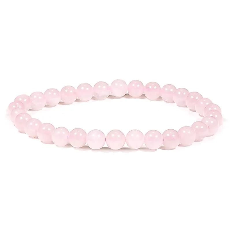 Armband rozenkwarts Diameter kraal cm ±0.5