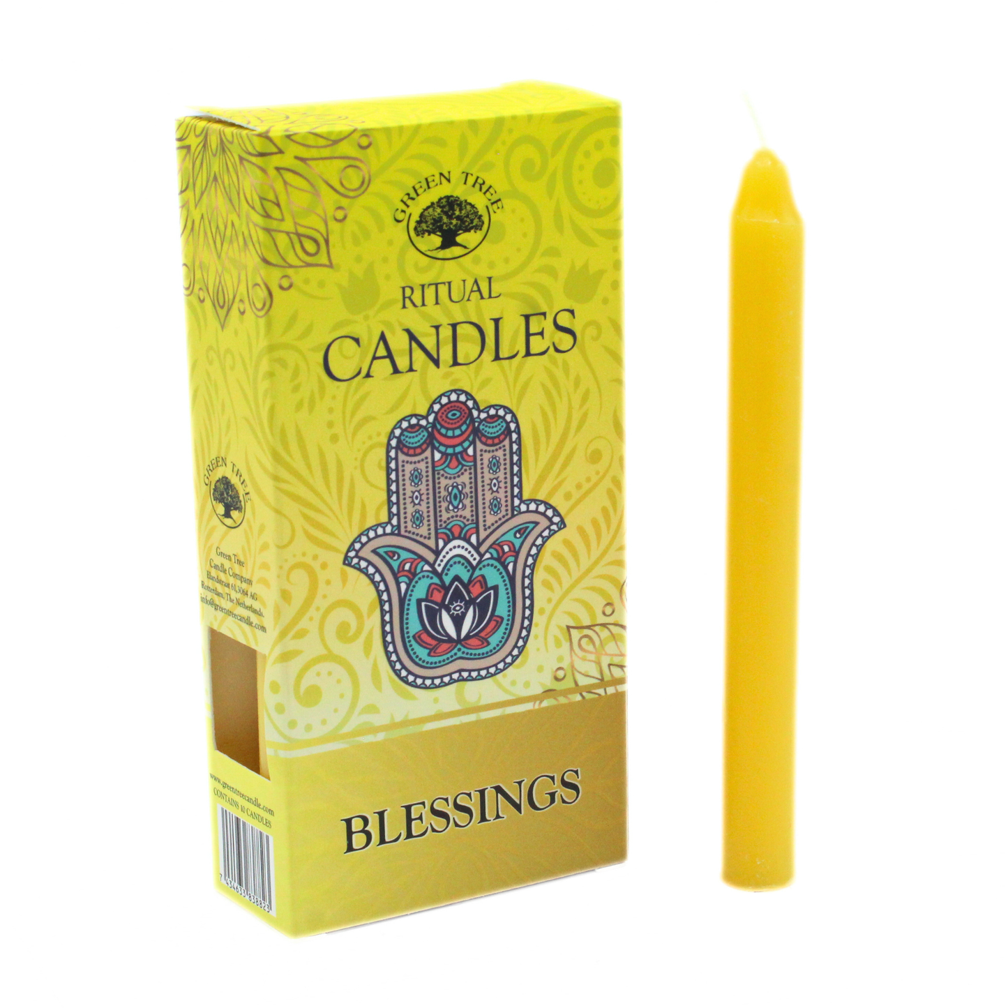 Green Tree Blessing Ritueelkaarsen – Set van 10