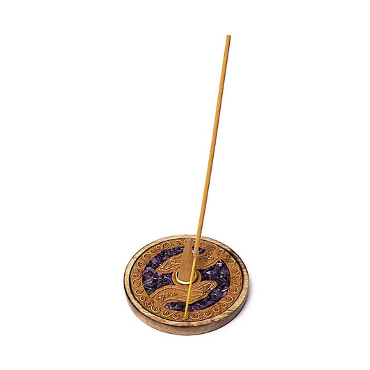 Incense Holder Healing Hands | With Amethyst | Amstercharmed