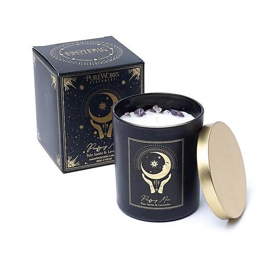 Purifying Moon Manifestation Candle in glass with lid