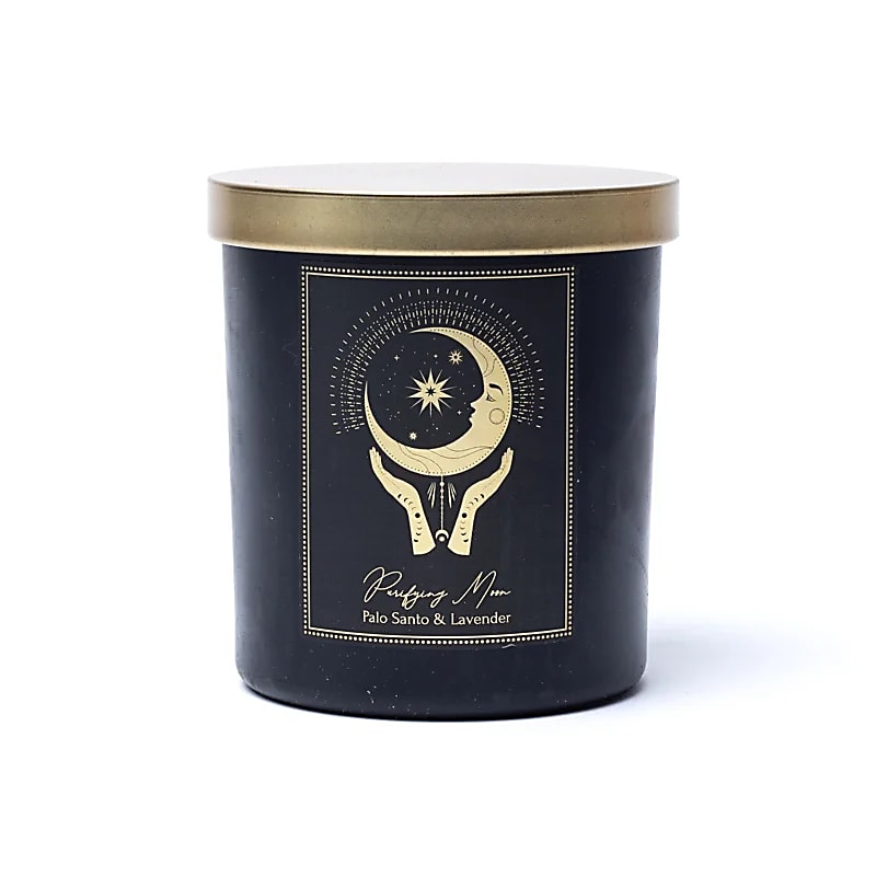 Manifestatiekaars Purifying Moon in glas met deksel