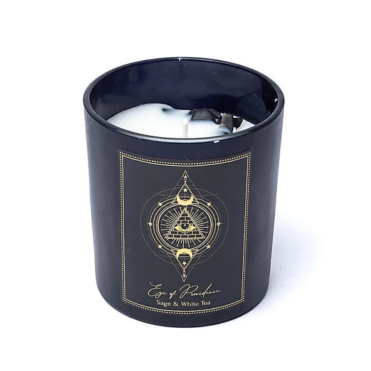 Manifestation Candle Eye of Providence in Glass