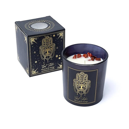 Good Fortune Manifestation Candle in glass