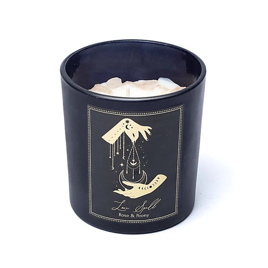 Love Spell Manifestation Candle in glass