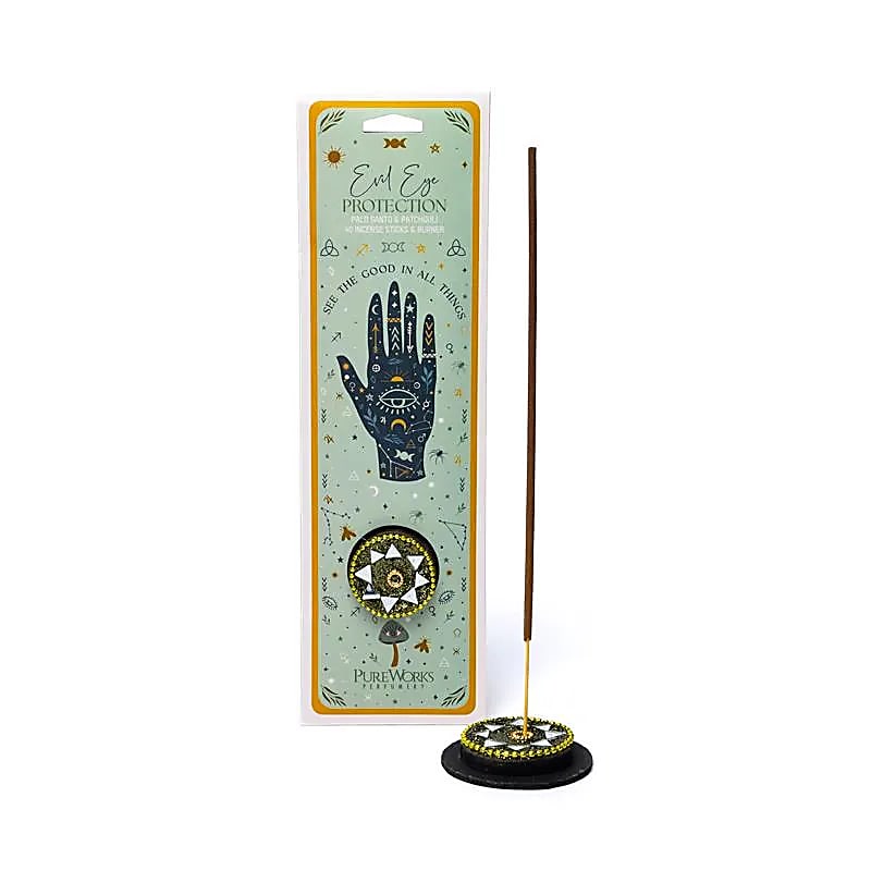Celestial Magic wierook Evil Eye Protection + Wierookbrander | Palo Santo & Patchouli