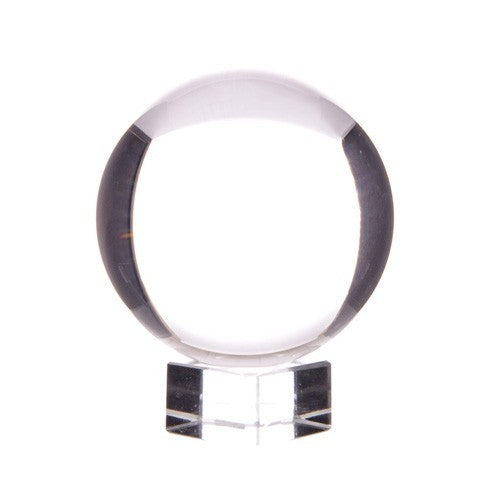 Kristallen Bol op Glazen Sokkel | 60mm | Waarzeggerij & Decoratie