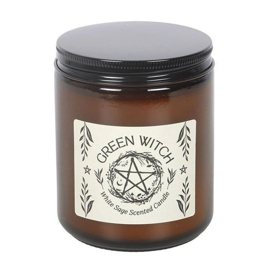 Green Witch Reinigende Geurkaars met Witte Salie