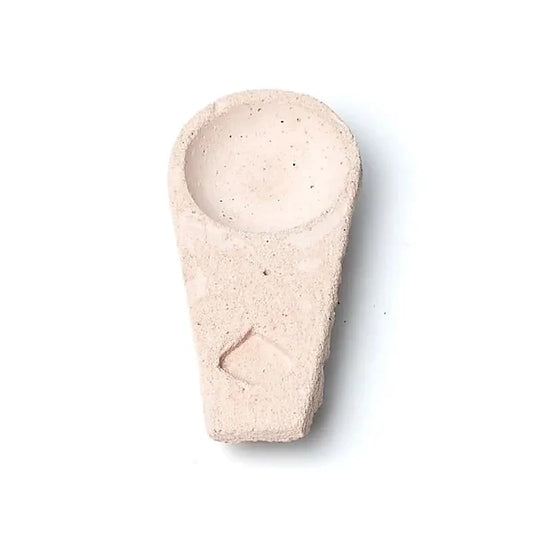 Sagrada Madre Wierookbrander Cement Pastelroze Handgreep 9 cm Kom Ø 8 cm