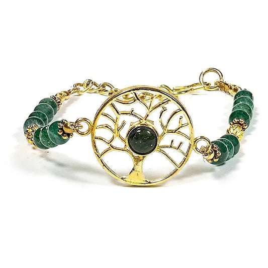 Armband Levensboom met Groene Aventurijn | Spiritueel Sieraad