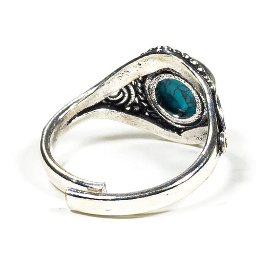 Verstelbare Ring met Turquoise Steen | Spiritueel Sieraad