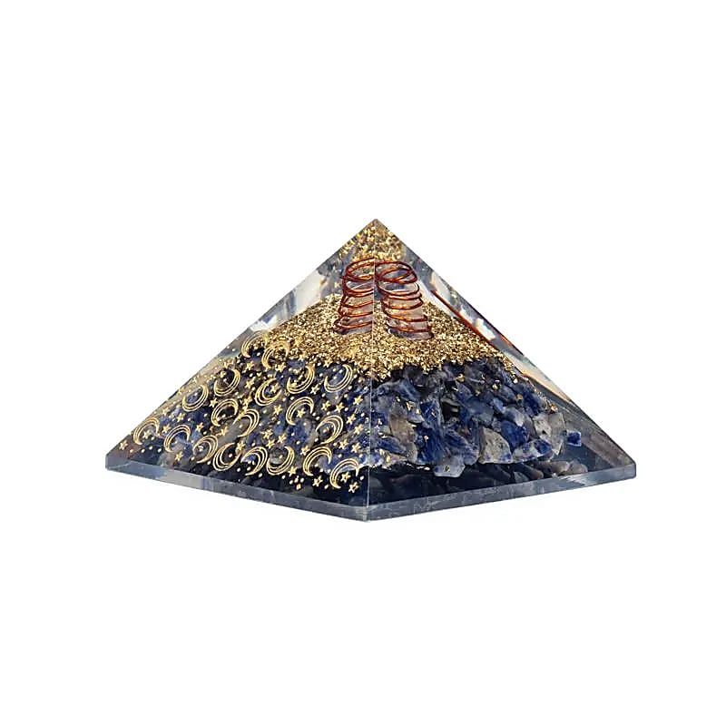 Orgoniet Piramide Sodaliet | Maan & Sterren | 7,5cm