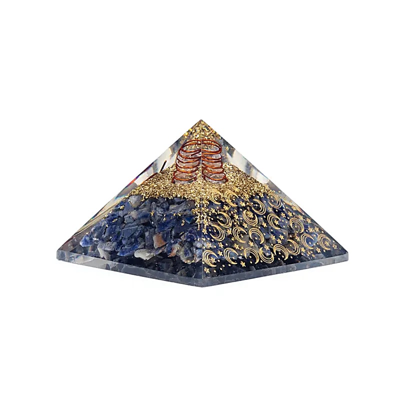 Orgoniet Piramide Sodaliet | Maan & Sterren | 7,5cm