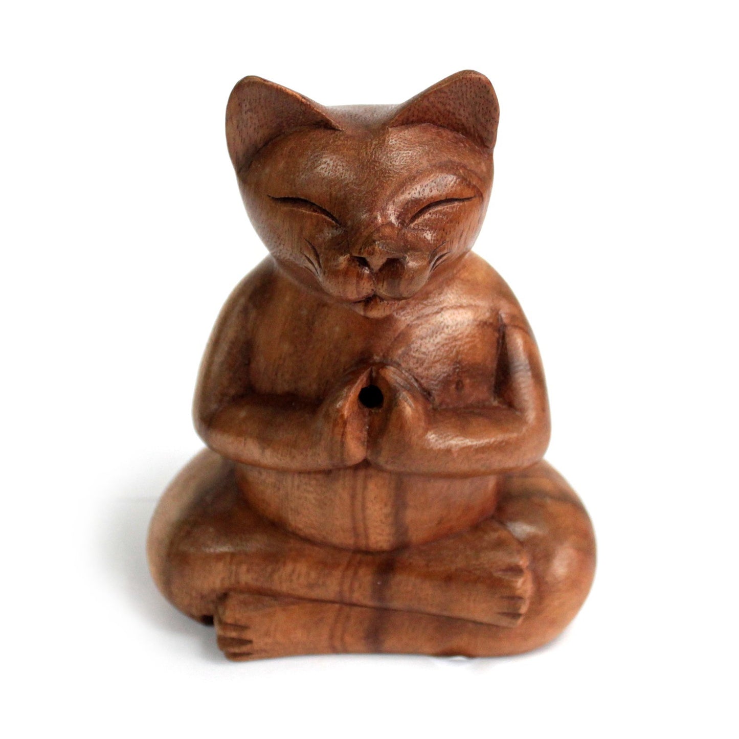 Houten Wierookbrander Yoga Kat | Large | Amstercharmed