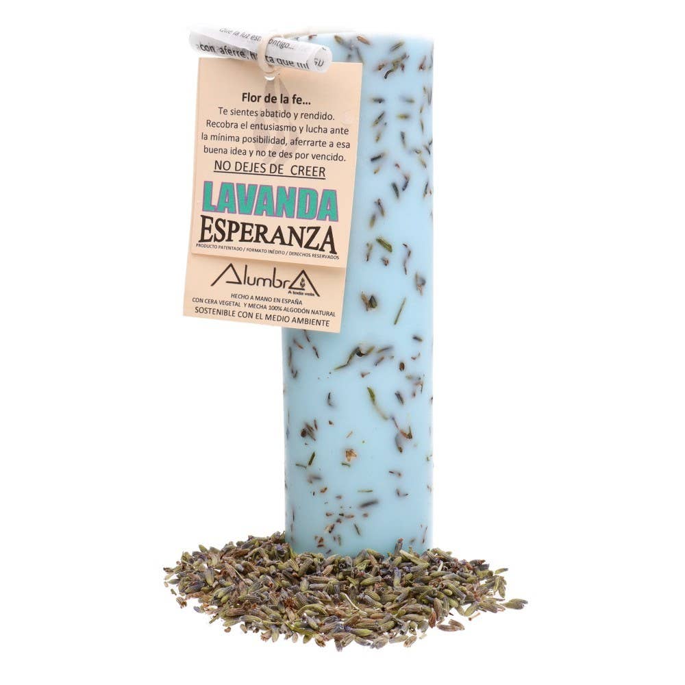 Handgemaakte Lavendel Kaars — Hoop, Geloof & Doorzetten