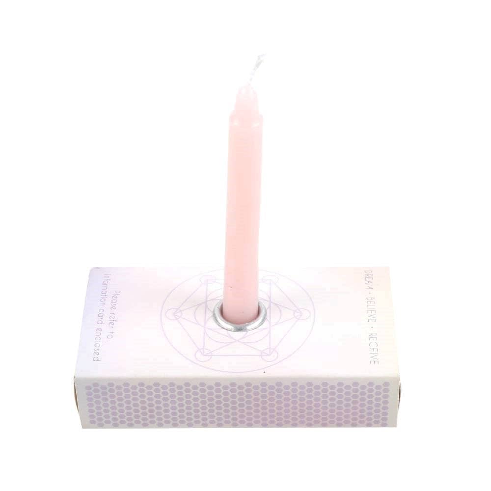 3 Manifestatie Spell-kaarsen in een Doos | Roze Spreukkaarsen