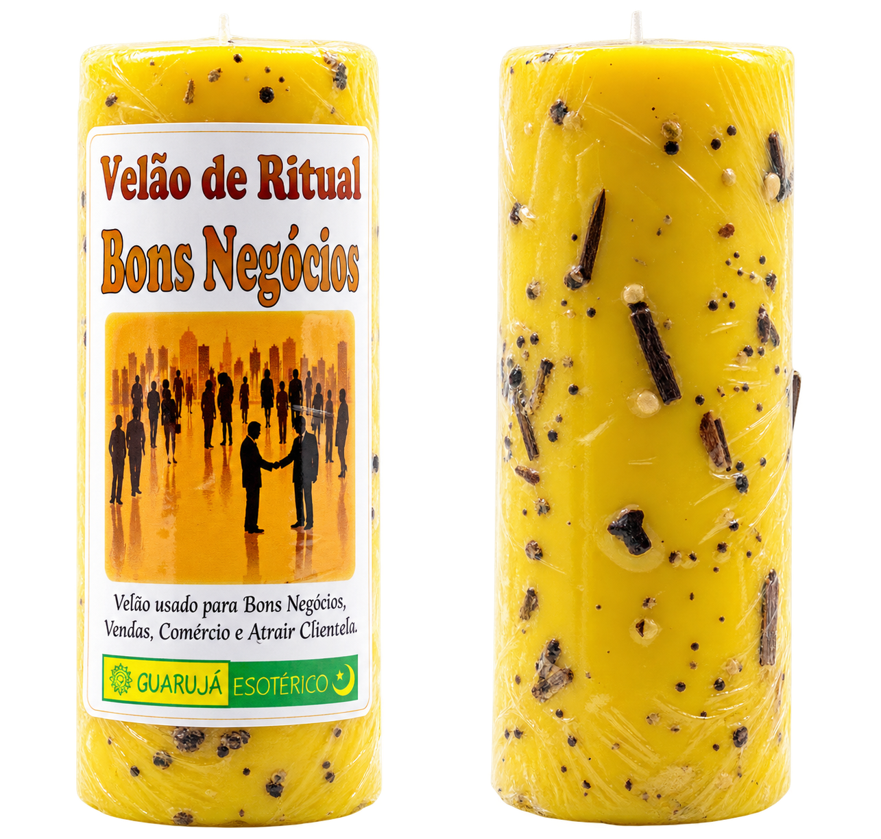 Velão Ritual Bons Negócios – Rituele Kaars voor Goede Zaken & Zakelijk Succes 17x7cm