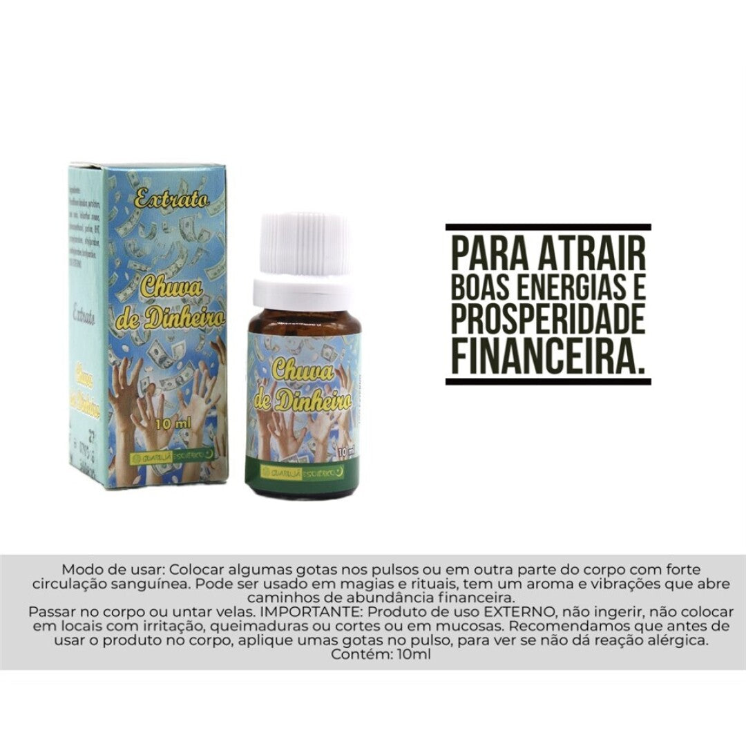 Extrato Chuva de Dinheiro 10ml – Trekt Goede Energie & Financiële Prosperiteit aan