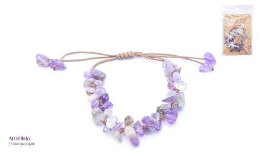 Amethist Halfedelsteen Armband – Rust, Intuïtie & Spirituele Bescherming