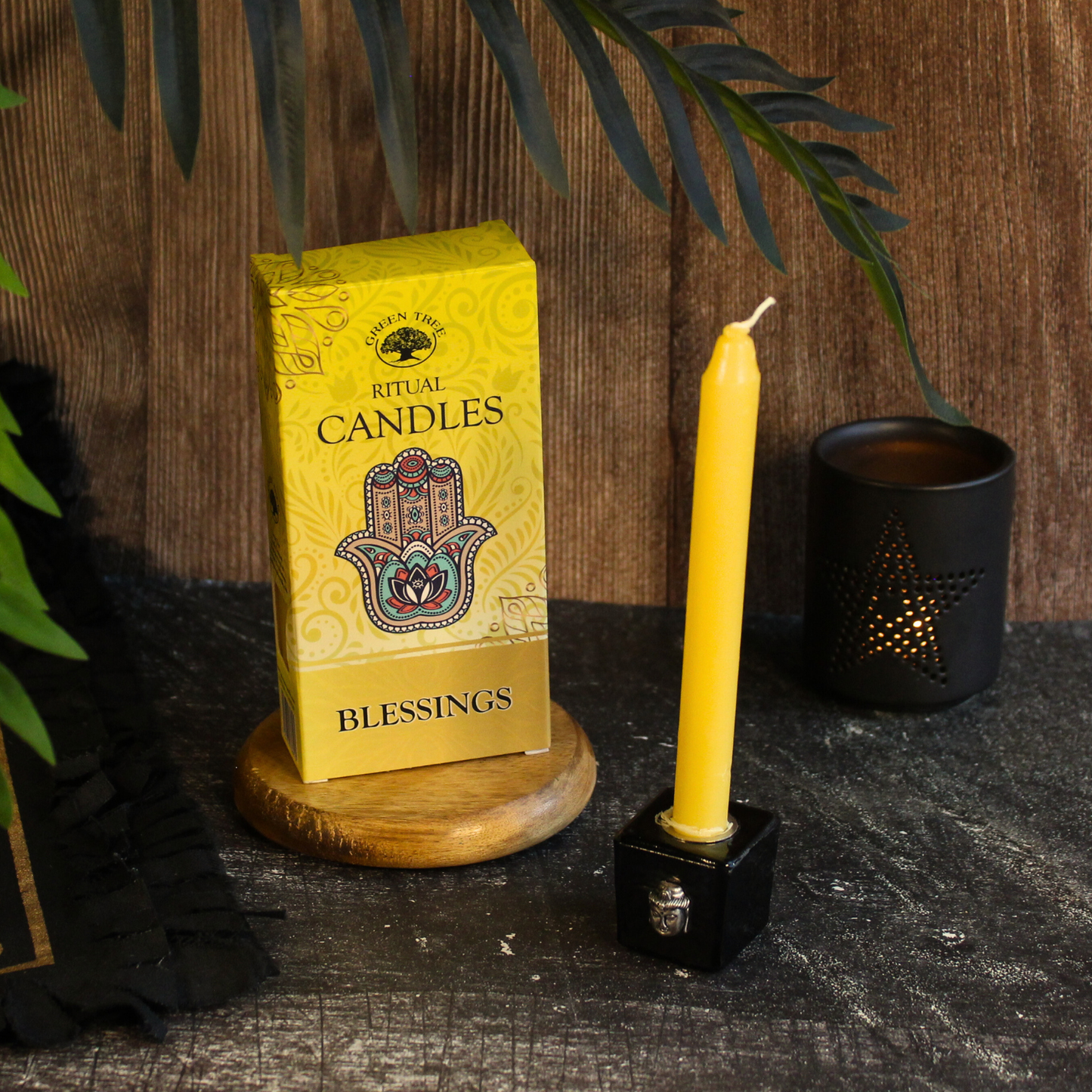 Green Tree Blessing Ritueelkaarsen – Set van 10