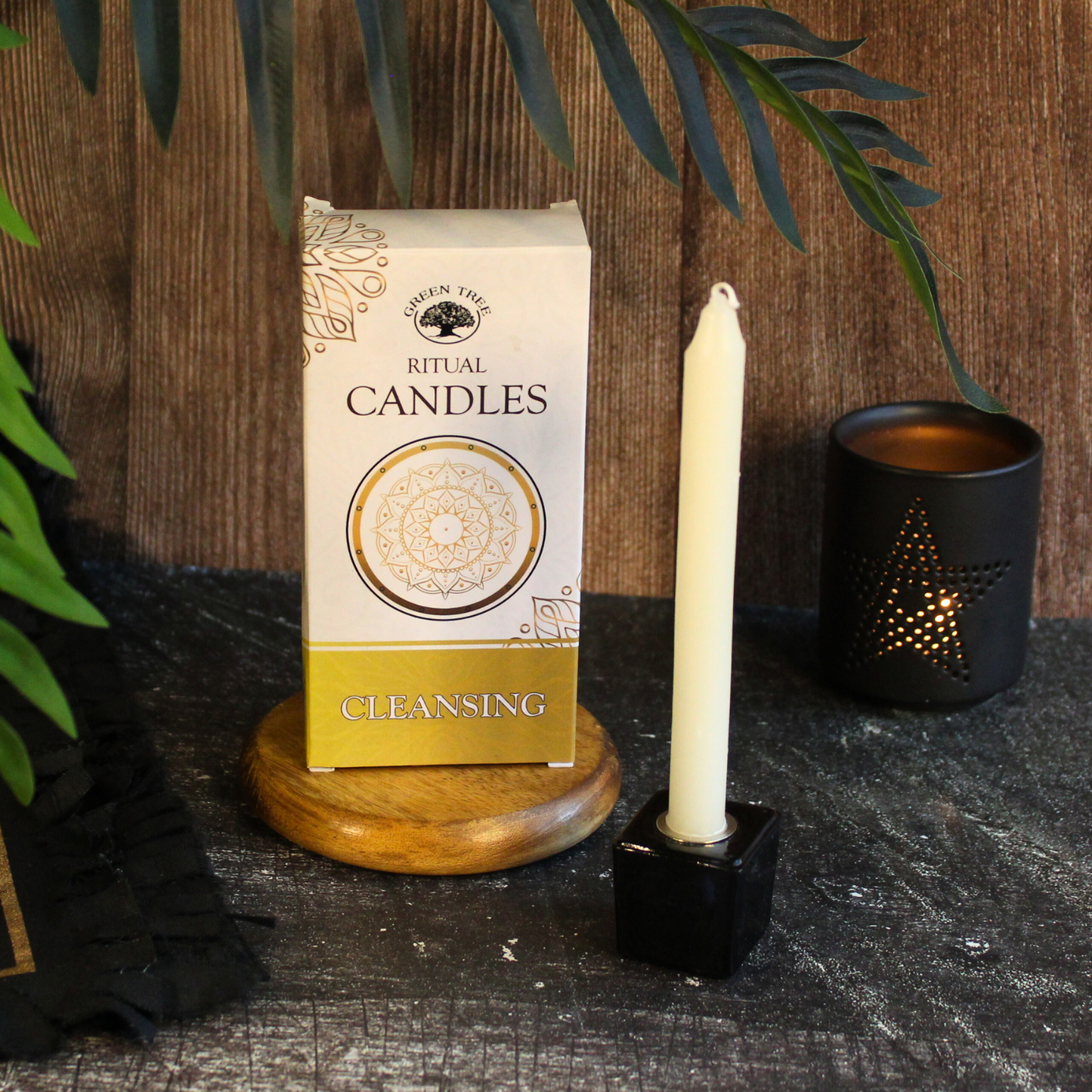 Green Tree Cleansing Ritual Kaarsen – Set van 10