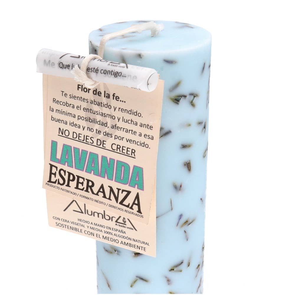 Handgemaakte Lavendel Kaars — Hoop, Geloof & Doorzetten