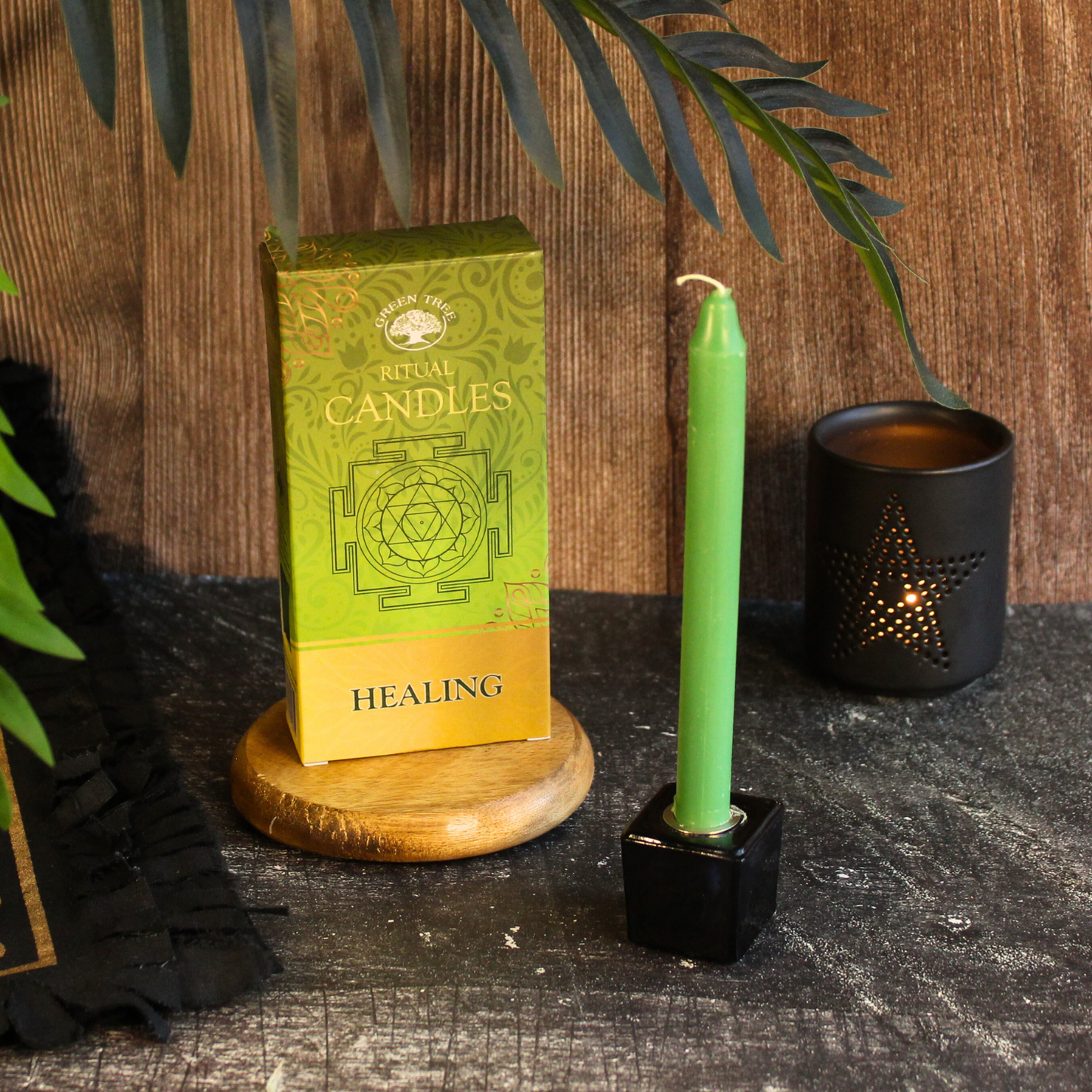 Green Tree Healing Ritueelkaarsen – Set van 10