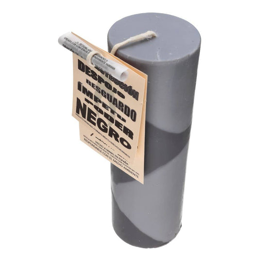 Handmade Colored Candle – Black & Protection