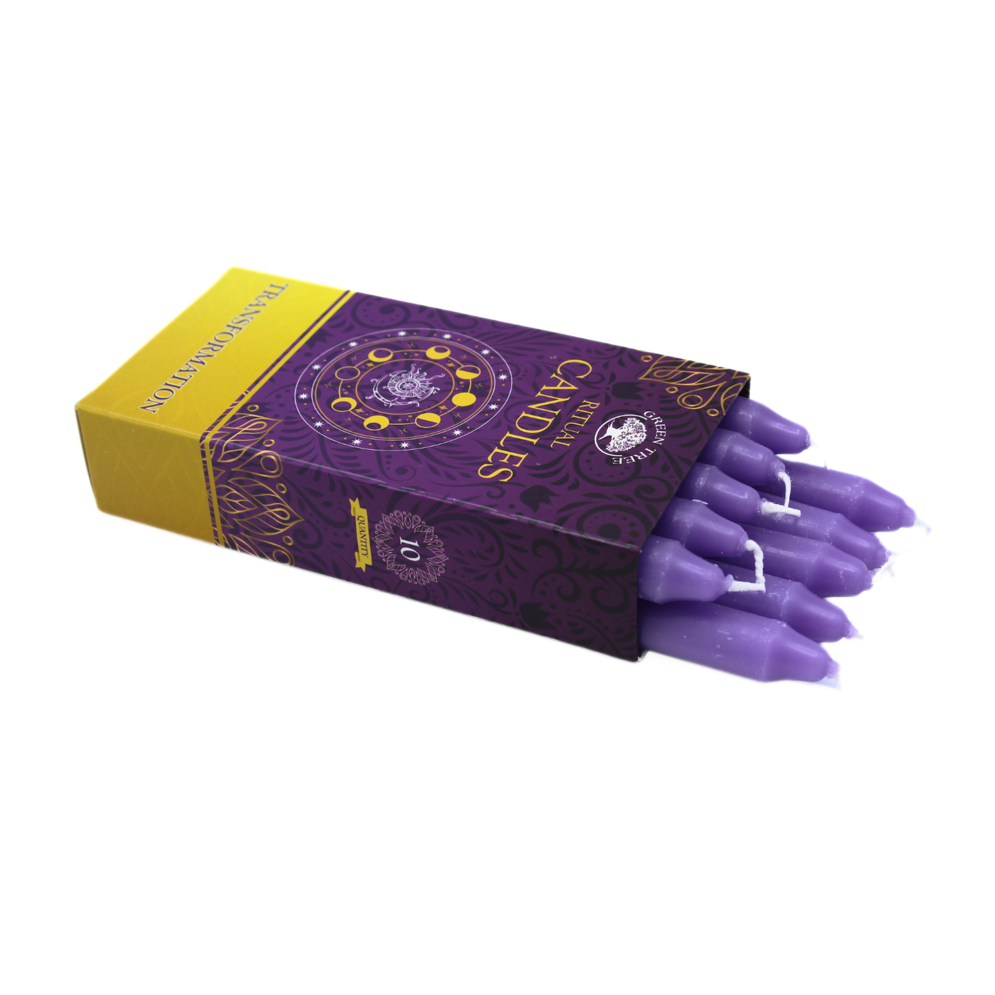 Green Tree Ritual Transformation Kaarsen – Set van 10
